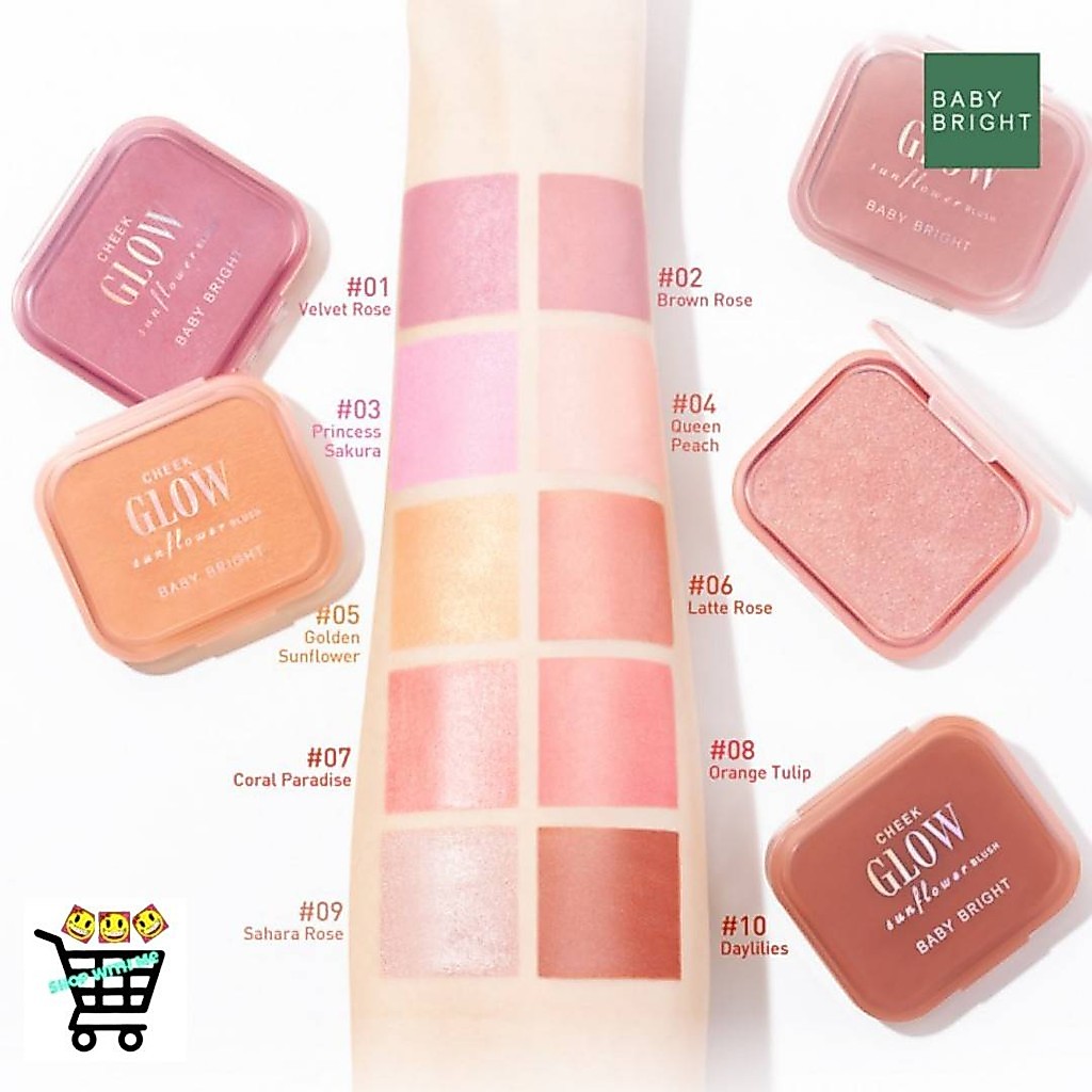 Baby Bright Cheek Glow Sunflower Blush เบบี้ไบร์ท บรัชออนทานตะวัน แก้มโกลว์