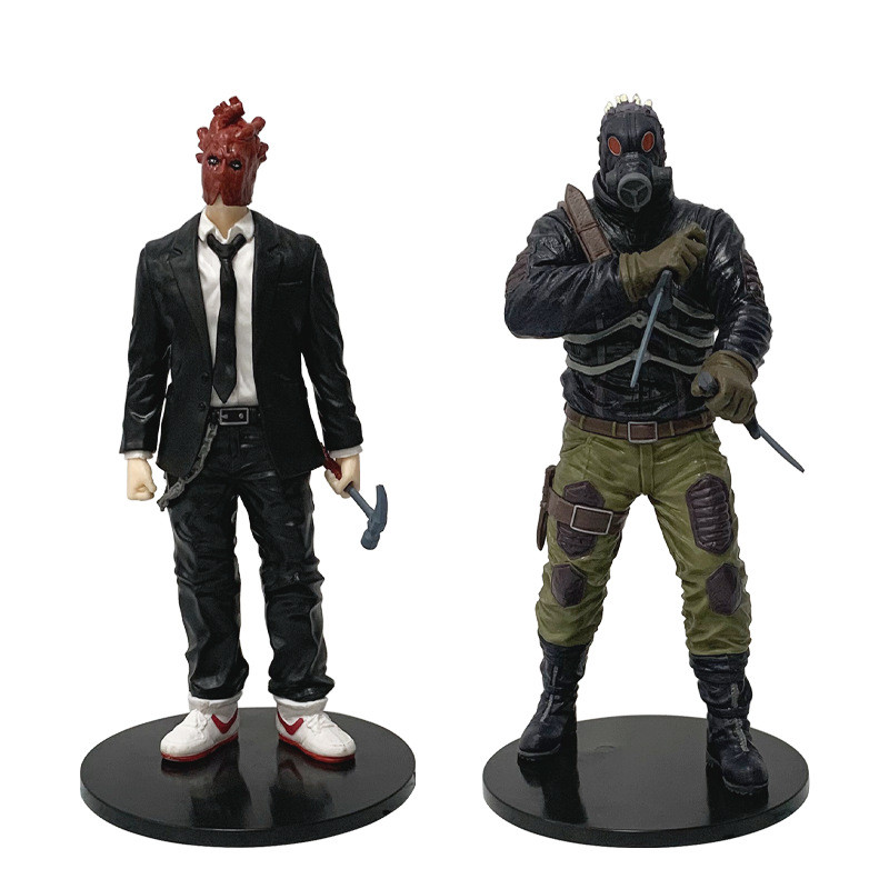 20 ซม.Dorohedoro Kaiman Lizard Head หน้ากากแก๊ส Caiman Shin PVC Action Figure ของเล่นตกแต่งบ้านตุ๊กต