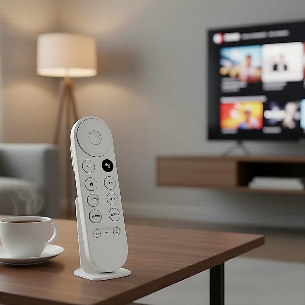 รีโมทเสียงสากลสําหรับ Google Chromecast 4K Snow สมาร์ททีวีทดแทน รองรับ G9N9N GA01920-US