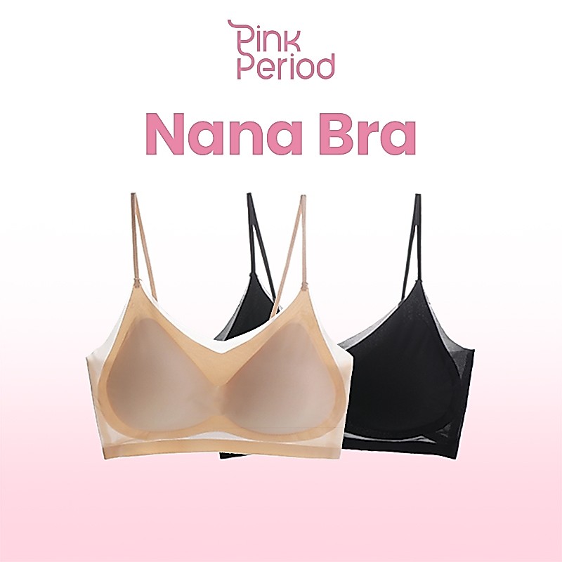 Pink Period เสื้อชั้นในผู้หญิง เจลลี่บรา สปอร์ต​บรา ฟองน้ำระบายอากาศ ใส่สบายๆ เนื้อผ้านิ่ม Bar-075