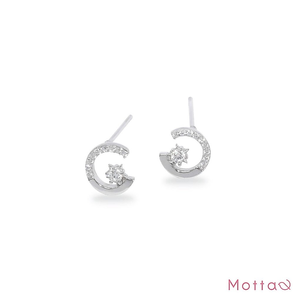 Motta Silver Earring [ต่างหูติดหูเงินแท้]