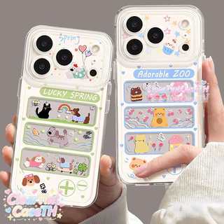 ดีไซน์สัตว์การ์ตูนน่ารัก เหมาะสำหรับ Redmi 9 10 12 15 13 14 10C 9C 12C 13C 14C 15C A1 A5 Note 9 10 11 12 13 14 Pro POCO