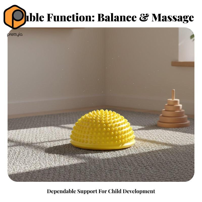 Prettyia Balance ทรงกลม เท้าฝึกส่วน แผ่นรองเป่าลมครึ่งโดม นวด Stepping Stone ของเล่นสําหรับเด็ก — صورة 3