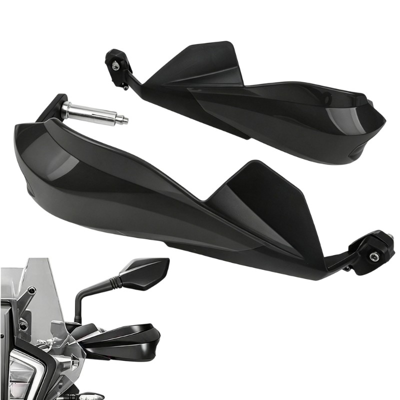 QJ Strong รถจักรยานยนต์กันกระแทก Handguards วัด 353 มม.ยาวและ 175 มม.สูงสําหรับ Shock Absorption