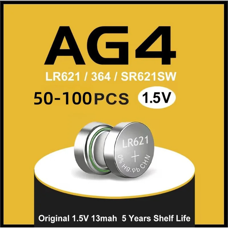 AG4 LR626 1.5V แบตเตอรี่นาฬิกาอัลคาไลน์ 377 SR626 177 626A 377A CX66W สําหรับของเล่นเครื่องคิดเลขกุญ