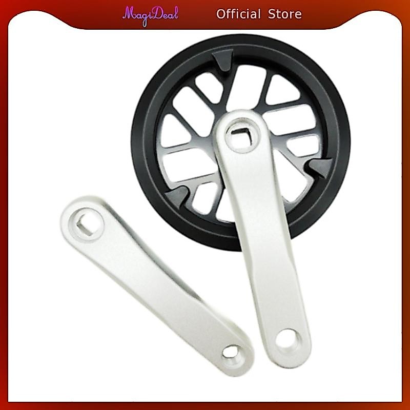 MagiDeal เด็กจักรยาน Crankset Crank ชุด 32T อะไหล่ส่วนประกอบจักรยานน้ําหนักเบา Square Taper Crankset สําหรับขี่จักรยานกีฬากลางแจ้งขี่