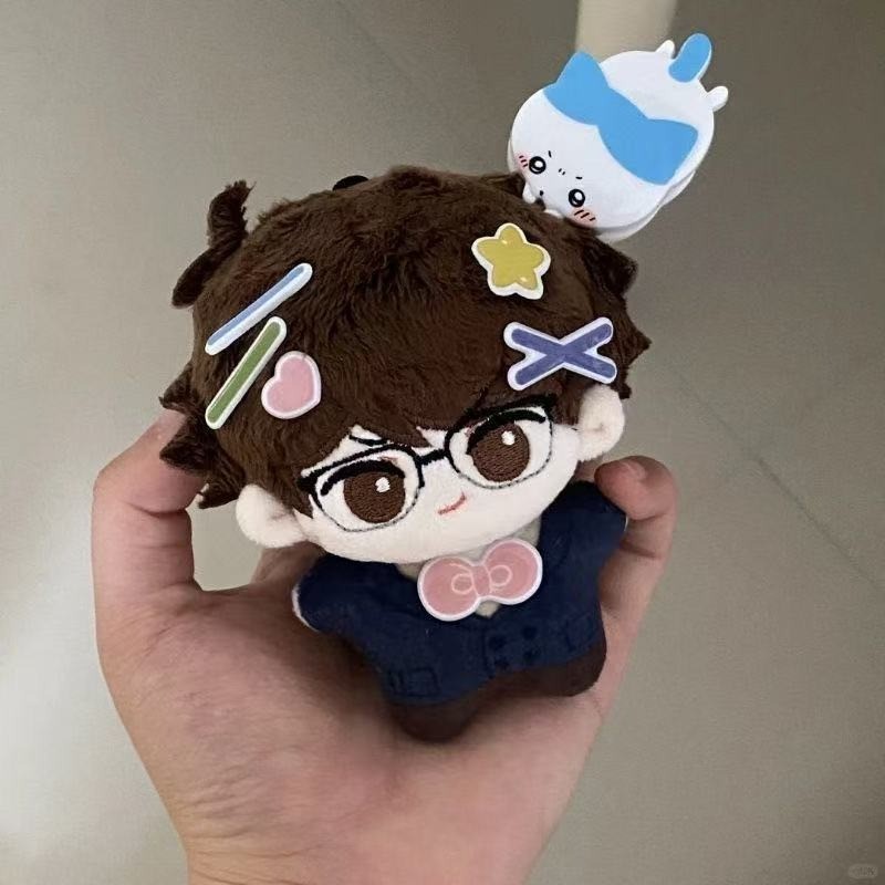 Haikyuu Oikawa Tooru Nunu ตุ๊กตาผ้าฝ้าย 10 ซม.แว่นตาน่ารักกิ๊บนุ่มอะนิเมะตุ๊กตาจี้สําหรับนักสะสม