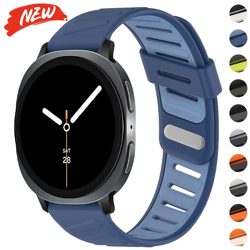 สายซิลิโคนสําหรับ Samsung Galaxy Watch 8 40 44 มม./8 คลาสสิก 46 มม.สําหรับ Galaxy Ultra 2025 47 มม.สร้อยข้อมือ