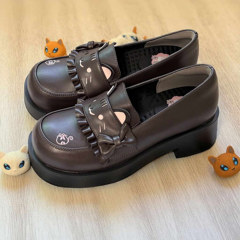 คลังสินค้าพร้อม [Meow Star] lolita lolita jk Uniform Shoes lolita Shoes College Students Japanese Ba
