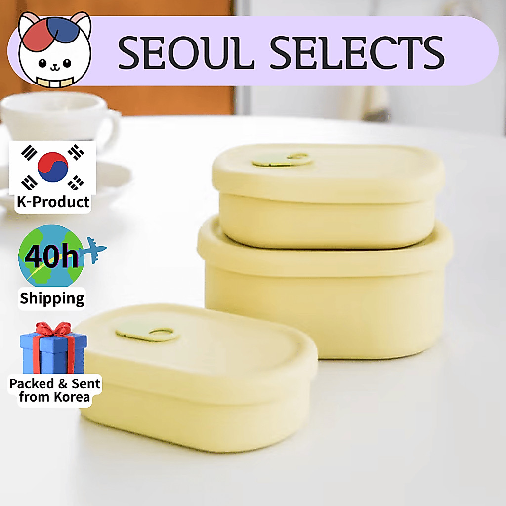 ซิลิโคนภาชนะบรรจุอาหารรูปไข่ | 250มล. / 500มล | ตู้แช่แข็ง·ไมโครเวฟ·เครื่องล้างจานปลอดภัย | จัดส่งจากกรุงเทพ เกาหลี