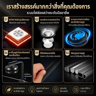 COD โคมไฟ LED WRGB+UVA Full Spectrum สำหรับตู้ปลาและไม้น้ำ ส่องสวย สีสดใส