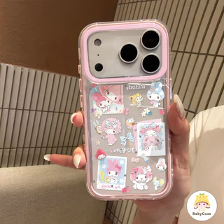 เคสโทรศัพท์การ์ตูนน่ารักเมโลดี้ เคสไอโฟน 17 16 สำหรับ iPhone 15 12 17 13 11 16 14 Pro Max 17AIR 16 15 14 Plus
