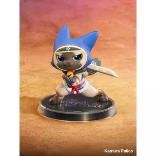 POP MART Monster Hunter Palico ซีรีส์ ฟิกเกอร์ กล่องสุ่ม น่ารัก ของสะสม ของแต่งโต๊ะ ของขวัญสำหรับแฟนๆ