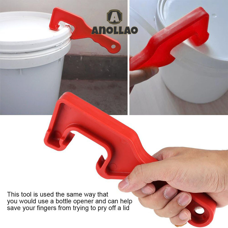 ที่เปิดฝาถัง พลาสติก ตะขอซีเปิดฝาถังสี แบบพลาสติก ABS Bucket opener