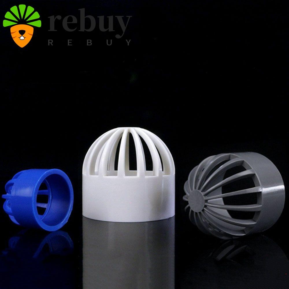 REBUY Vent ฝาครอบท่อน้ํา PVC Connector อุปกรณ์ท่ออากาศ Gutter ท่อกรอง Guard ตาข่าย