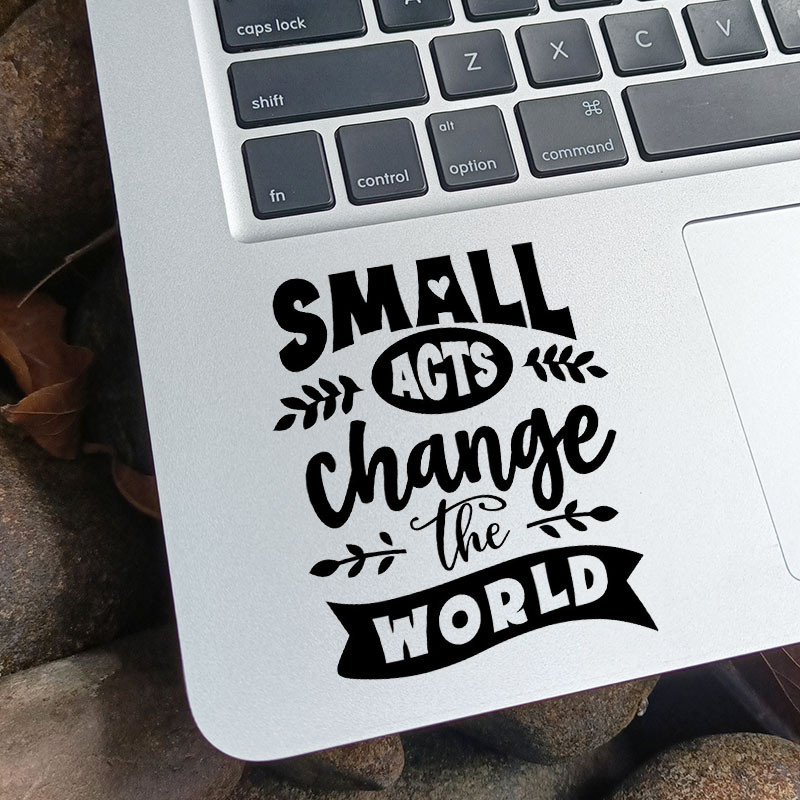 สติ๊กเกอร์ Macbook สติ๊กเกอร์แล็ปท็อปคําคมสร้างแรงบันดาลใจสร้างสรรค์สําหรับ Macbook Air Retina Pro 1