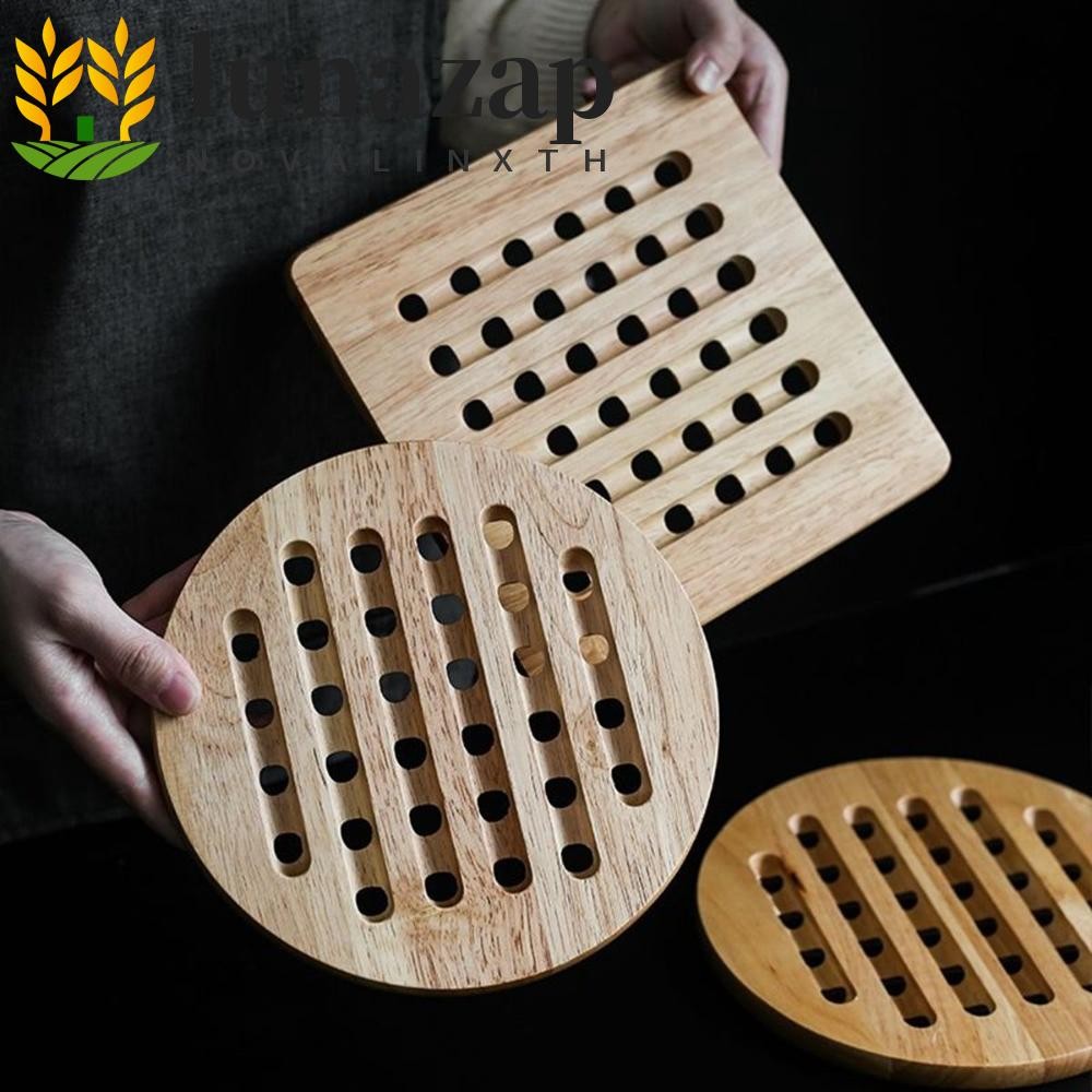 Lunazap หม้อ Trivet บ้านลื่นทนความร้อนเป็นมิตรกับสิ่งแวดล้อมเสื่อฉนวนกันความร้อนห้องครัว