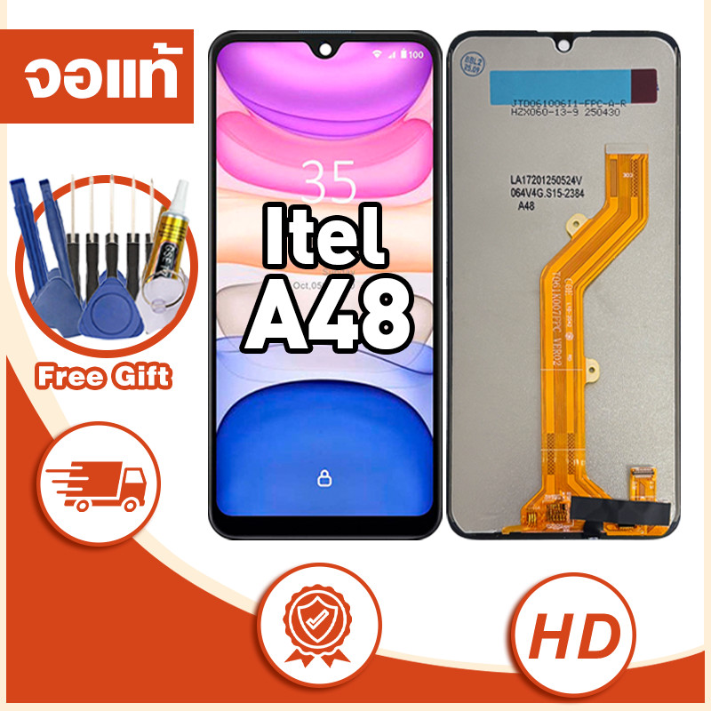 หน้าจอ itel A48,L6006 จอ LCD หน้าจอจริง 100% เข้ากันได้กับรุ่นหน้าจอ itel a48 ไขควงฟรี+กาว