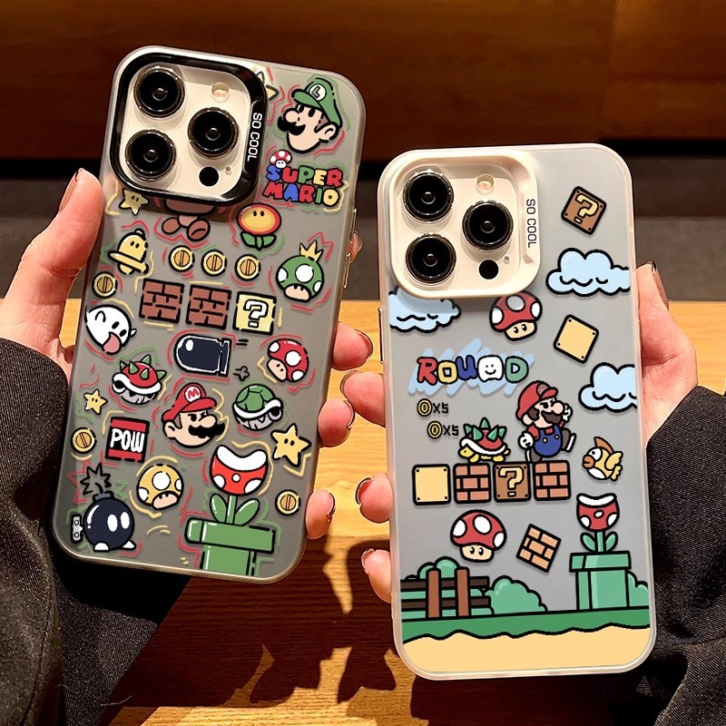 การ์ตูน Mario เกมสําหรับ VIVO V50 Lite V50 Y04 Y29 V40 Y100 Y76 5G Y19S IQZ 10 ฝาครอบเลเซอร์ IMD กัน