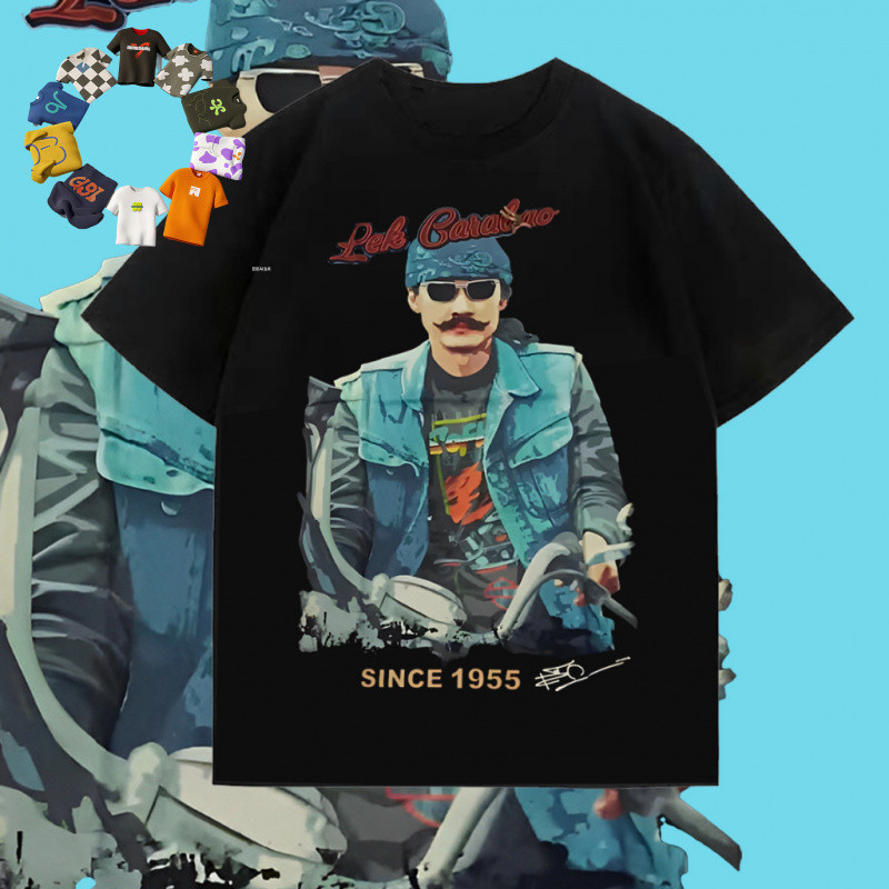 เสื้อยืด Yunyong Oppa และ Aed Carabao ทำจากผ้าคอตตอน 100%