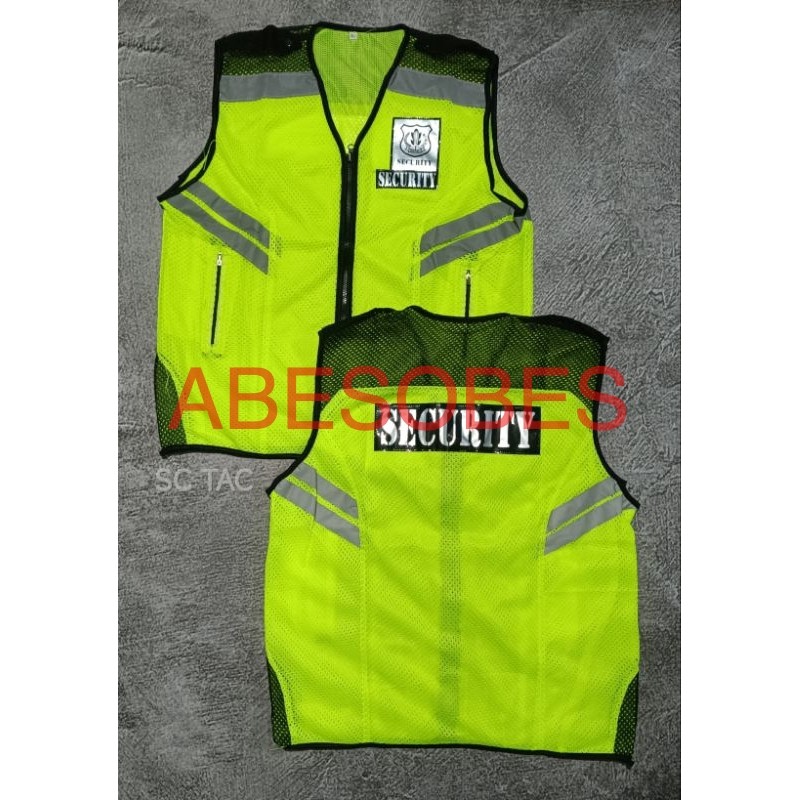 THIN BLACK NET SECURITY VEST/THIN BLACK SECURITY VEST