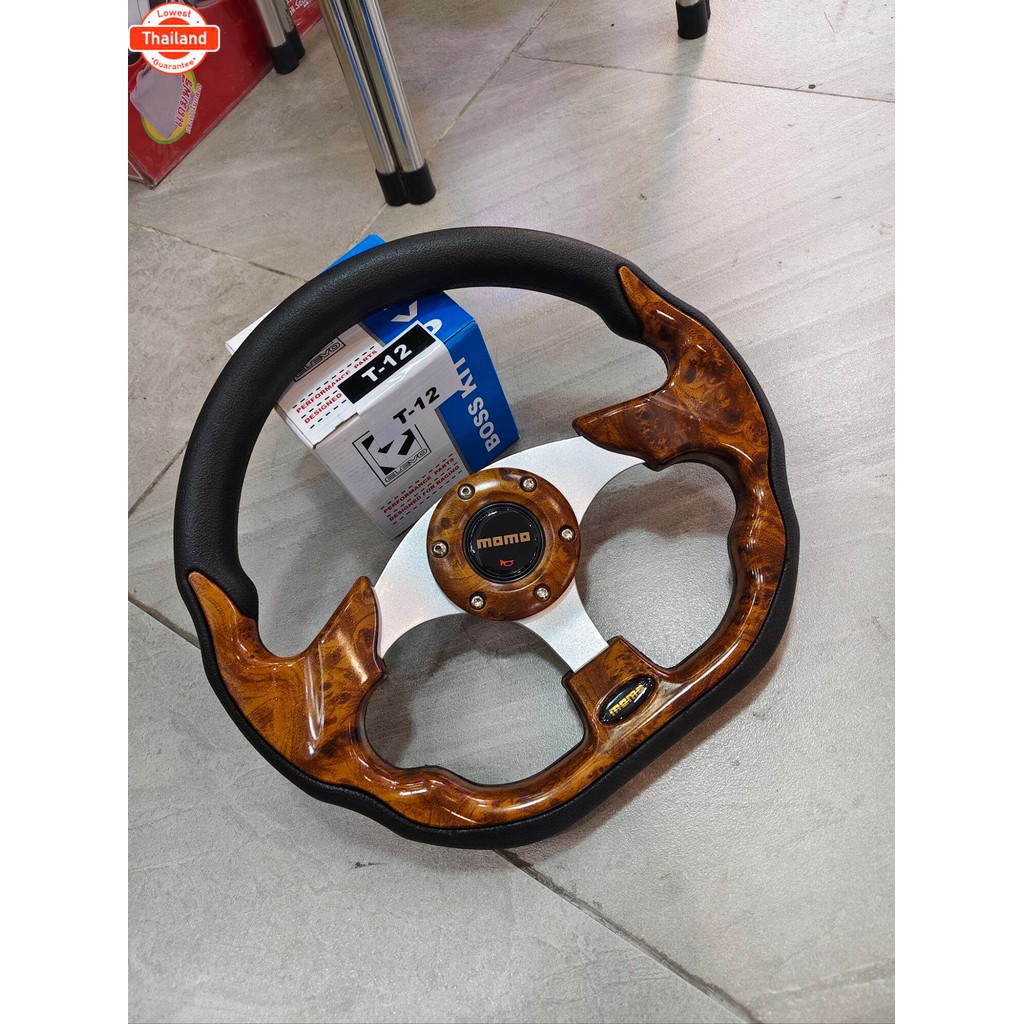 PAพวงมาลัยแต่ง วง 12 นิ้วพร้อมคอตรงรุ่น mighty x tiger D4D vigo ตรงรุ่นค่ะ