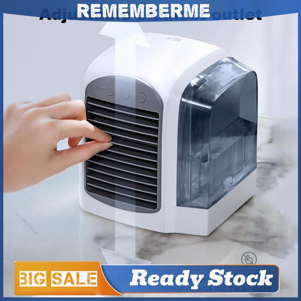 Water-Cooled Air Cooling Machine Humidifier Mini 380ml ถังแบบพกพา Air Chiller สําหรับห้องนอนห้องนั่ง