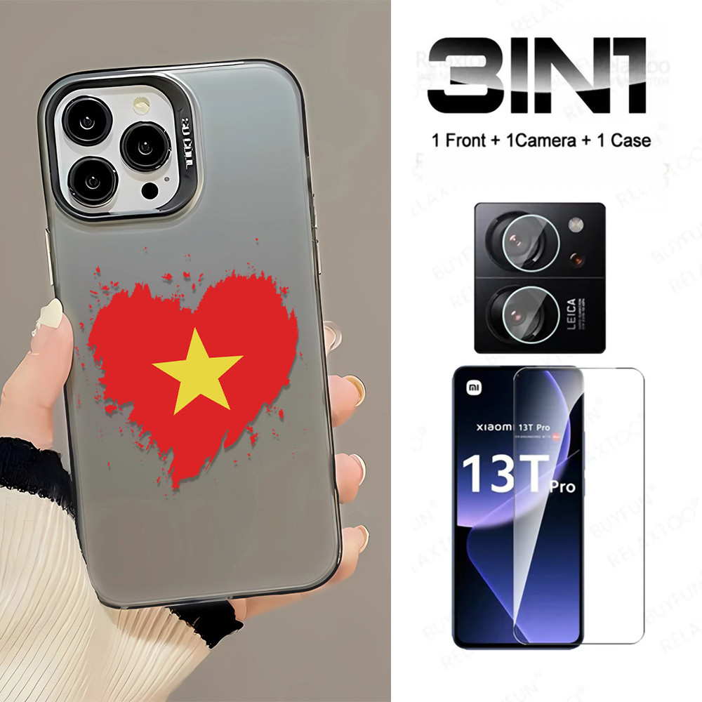 3 In1 Love Pentagon Star สําหรับ Realme 15 Pro 5G Realme 7T Realme P3 Ultra 5G C63 V60 V60pro V11 V1