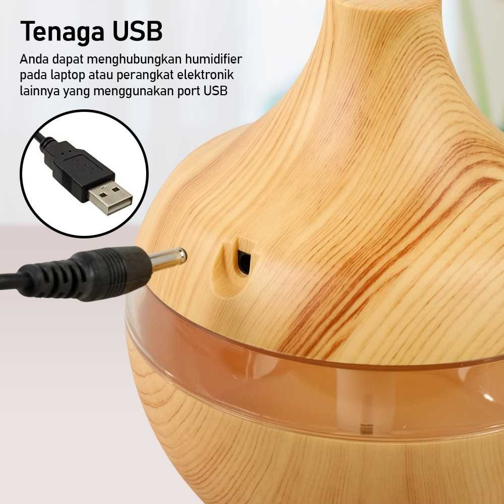 MRNSTRE HUMI Air Humidifier Mini Ultrasonic Aroma Diffuser RGB 300ml - KJR-J003