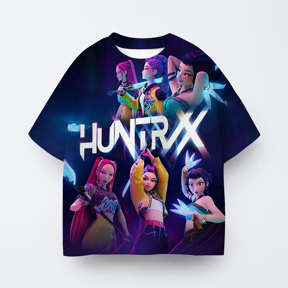เสื้อยืดการ์ตูนสำหรับเด็กผู้หญิง ลายอนิเมะและแม่มด พร้อมพิมพ์ 3D