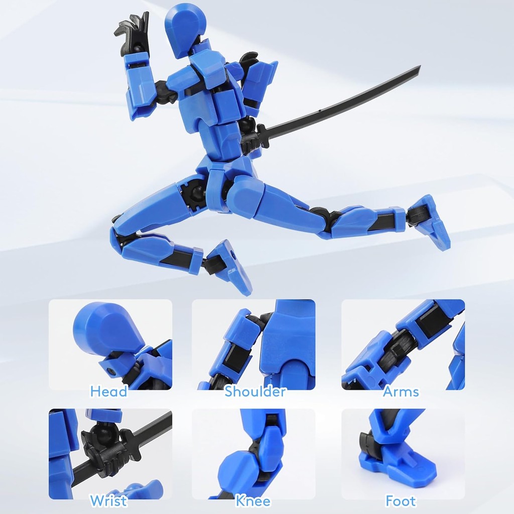Titan 13 Action Figure,Dummy 13 Action Figure Lucky 13 Action Figure T13 Action Figure 3D Multi-Join