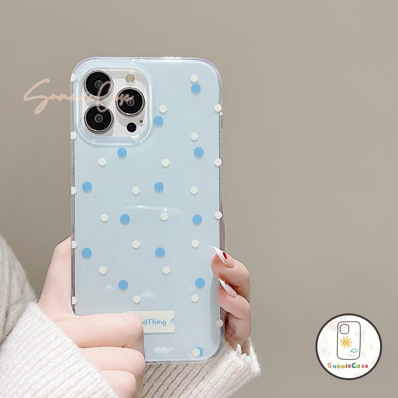 เหมาะสำหรับ OPPO A98 A16 A16K A38 A57 A17K A15 A7 A60 A31 A92 A3 A74 A52 A78 Reno 10 5 12 เคสโทรศัพท์สีขาวใหม่ จุดโพลก้า - รูปที่ 3