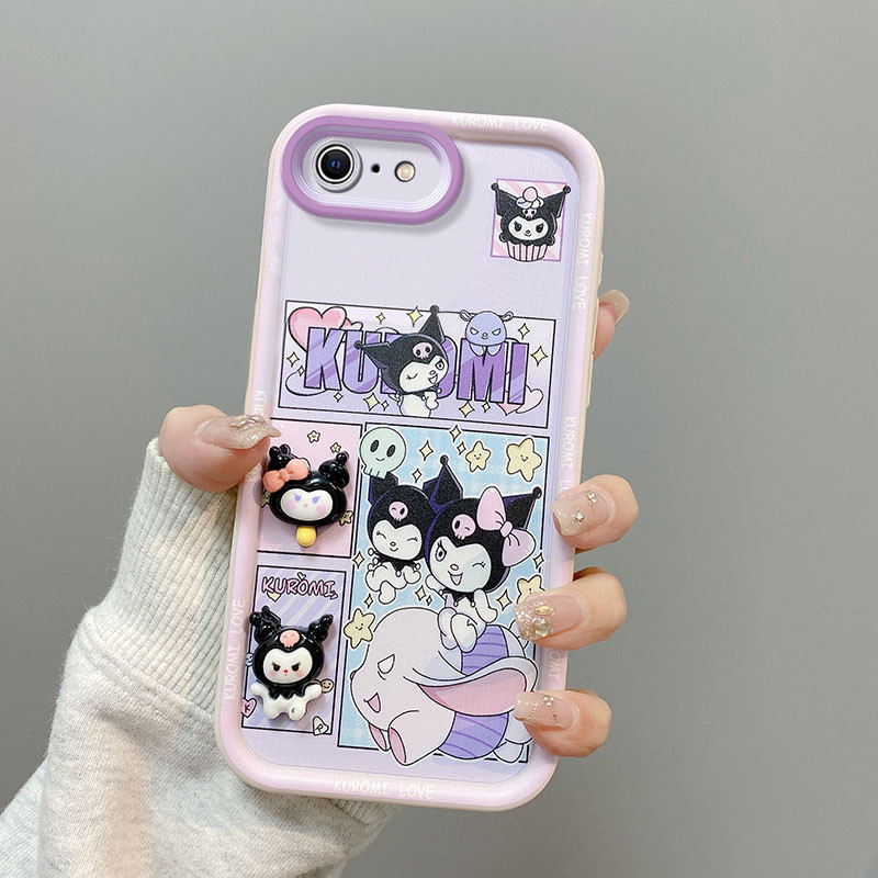 เคส IPhone 6/6s/6 Plus/6s Plus/7/8 Dingdang Cat/Stitch/SpongeBob SquarePants/Pai Daxing/Kuromi/Yugui Dog การ์ตูนเคสโทรศัพท์หลายสไตล์ Universal รุ่น/มีจําหน่ายสําหรับผู้ชายและผู้หญิง - รูปที่ 4