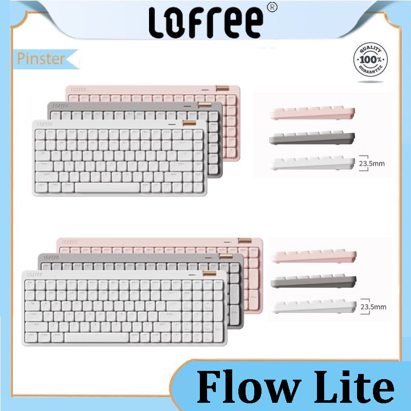 มีจําหน่ายในสต็อกLofree Flow Lite Low Switch Mechanical Keyboard การสอบจําลองที่สามบลูทูธสํานักงานกา