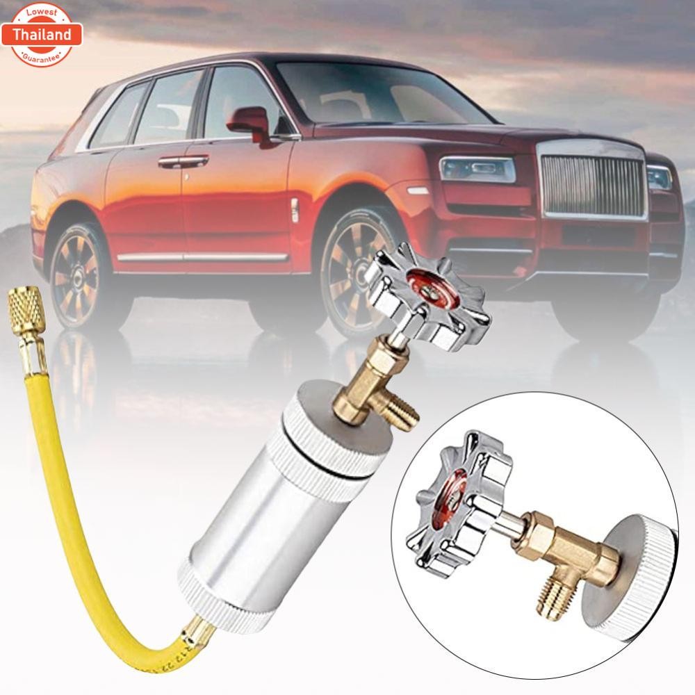Vktech Auto น้ำมันสีย้อมหัวฉีด R12R R134A 1/4 นิ้ว Sae Liquid Coolant FILLER Tube 2Oz รถ Air Conditi