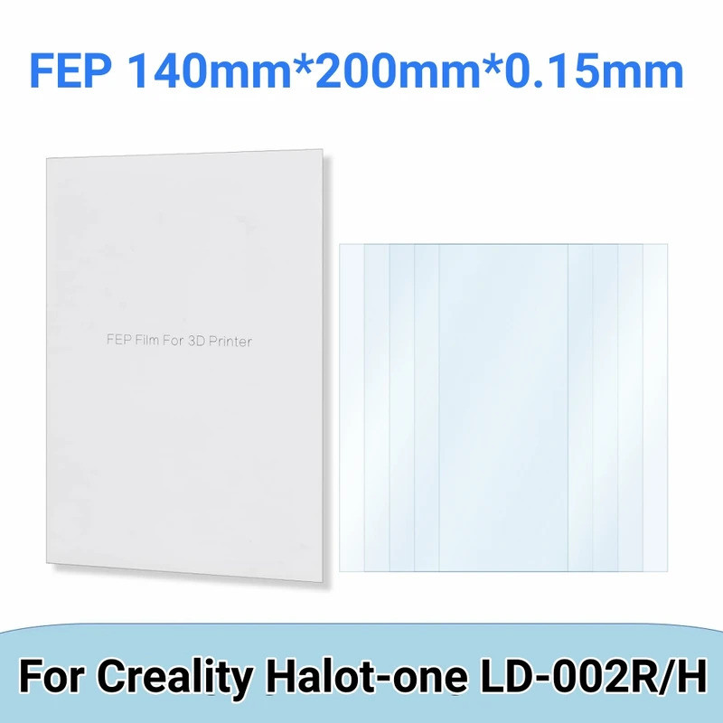 5 ชิ้น FEP ฟิล์มปล่อยฟิล์ม 200x140x0.15 มิลลิเมตรสําหรับ Creality Halot-one/LD-002R/LD-002H LCD SLA 