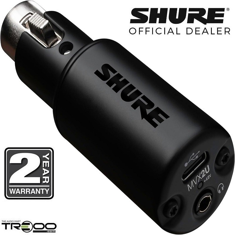 Shure MVX2U อินเทอร์เฟซเสียงดิจิตอล