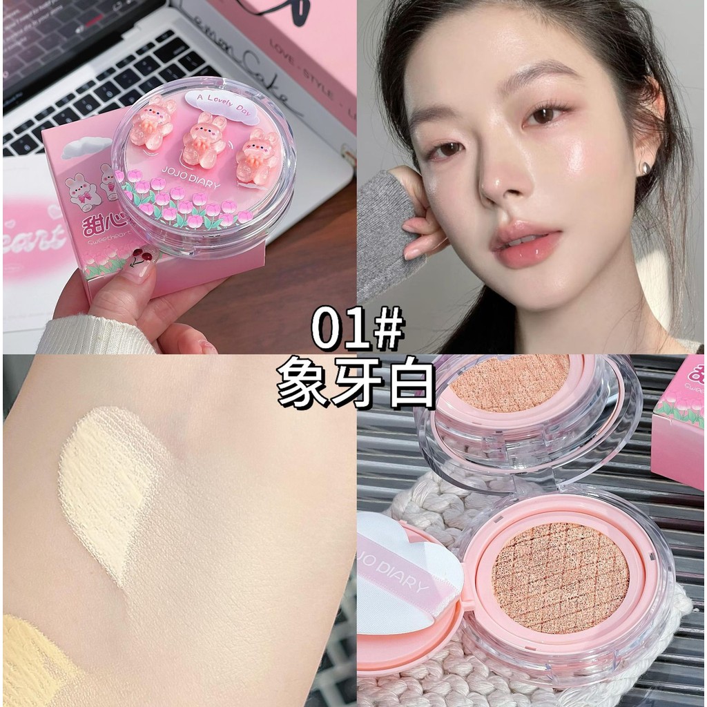 JOJO DIARY Sweetheart Cute Rabbit Cushion BB Cream ให้การปกปิดยาวนาน