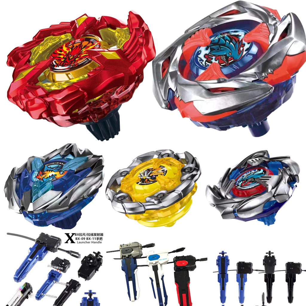 Bayblad X UX-11 BX-34 UX-03 UX-01 UX-11 BX-23 CX-05 CX-06 CX007 CX07 BX-3-60 bablad brust Launcher ของเล่นเด็กโลหะผสม gyro