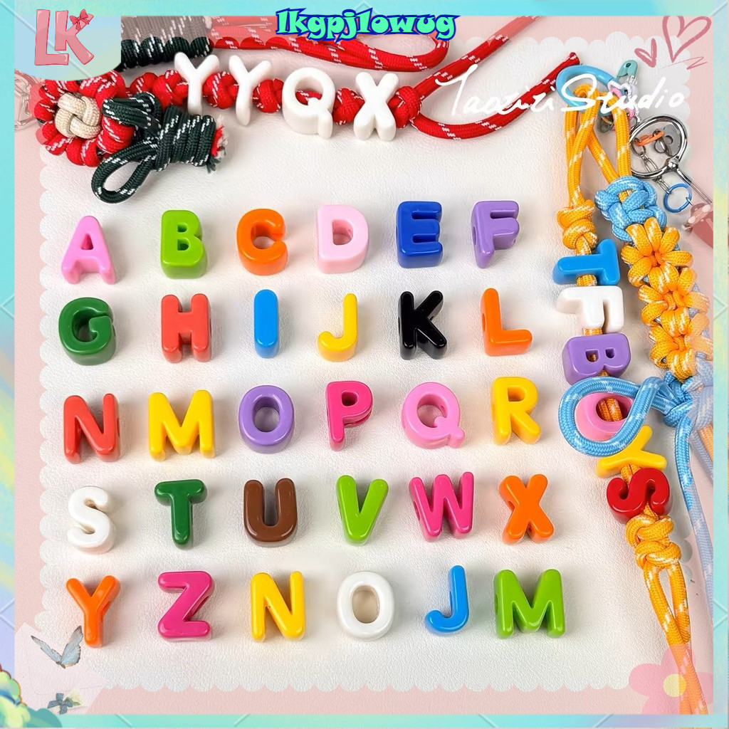 LK🔥ลูกปัดอคริลิคเจาะรูใหญ่ พรีเมี่ยม! สีสันสดใส ✨DIY สายคล้องโทรศัพท์-ที่กุญแจ เสร็จง่ายใน 5 นาที