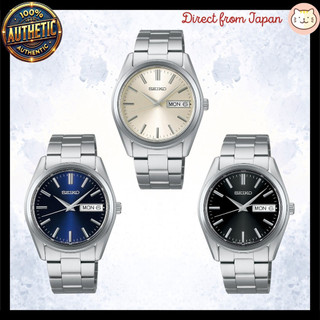Seiko Selection S Series Men's Analog Quartz Day-Date White SBTH007, Blue SBTH009, Black SBTH011 Silver