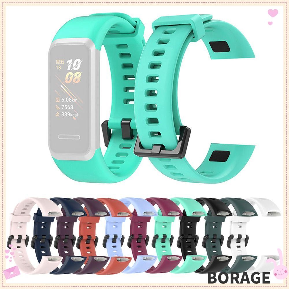 BORAG เปลี่ยนสายนาฬิกาสายรัดข้อมืออุปกรณ์เสริมนาฬิกาอัจฉริยะสายคล้องคอสําหรับ HUAWEI Band 4 ADS-B29 