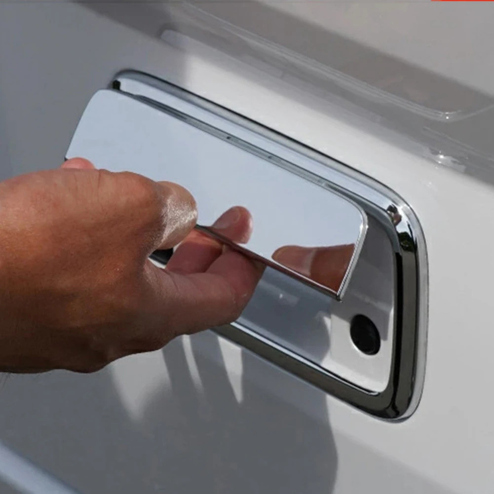 สําหรับDaihatsu Atrai/Hijet Cargo 2022 ABS Chromeรถด้านหลังTrunk Tailgateประตูคว้าจับชามฝาครอบTrimสต