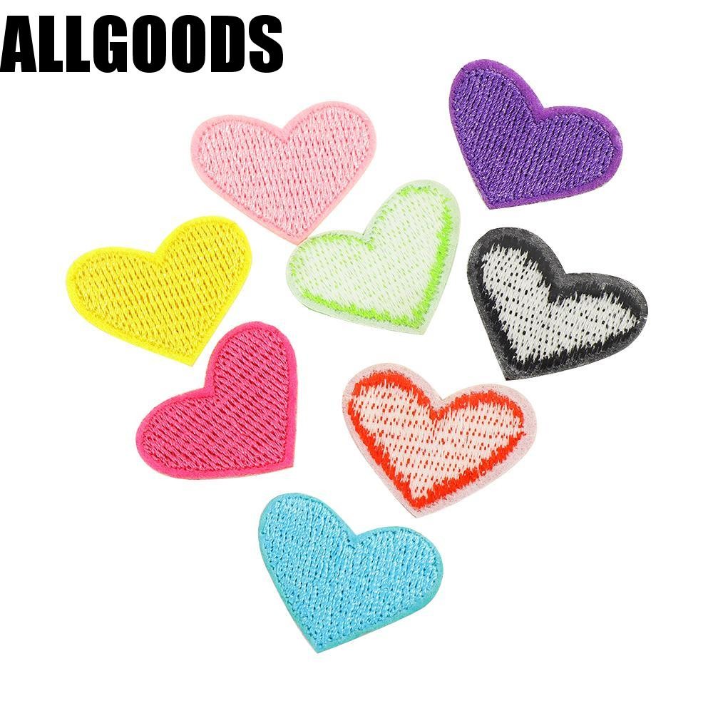 Appliques Love Heart Iron On สติกเกอร์สำหรับตกแต่งเสื้อผ้า