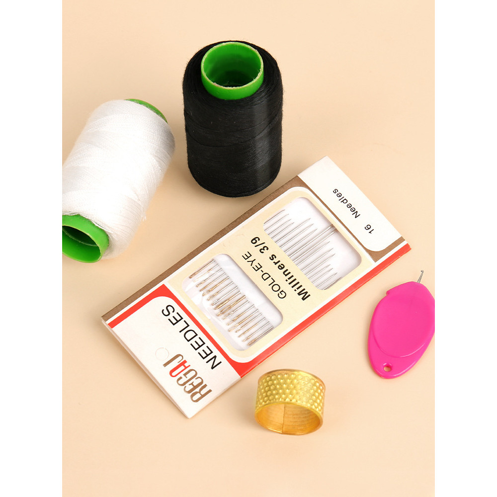 针线套装家用线缝衣线家用补衣服针线缝补线彩色黑白手缝线缝万百Needle and thread suit household thread sewing thread household mendin