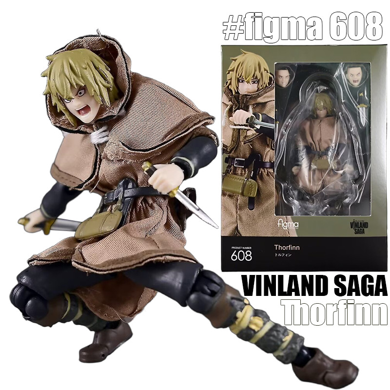 Figma VINLAND SAGA Action Figure Thorfinn Figma 608 รุ่นเคลื่อนย้ายได้รูปของเล่นของขวัญของสะสม