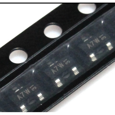 Patch Triode BAV99 การพิมพ์หน้าจอผ้าไหม A7W นําเข้า Original SOT-23 แผ่นเดียว 3,000 ชิ้น