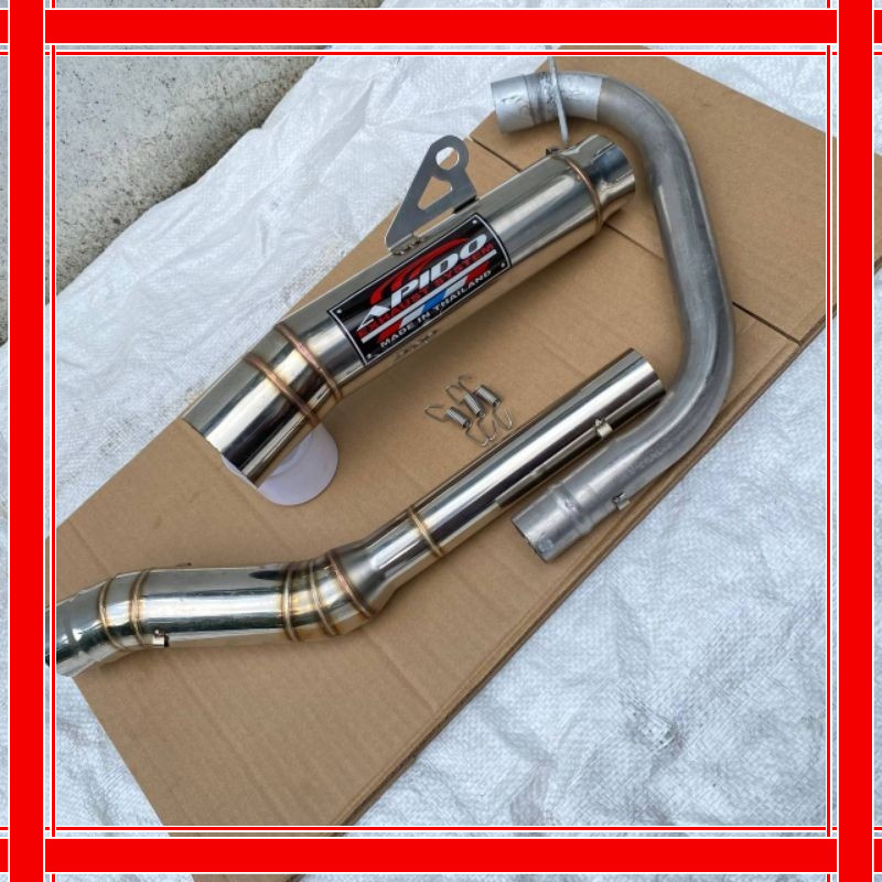 ท่อไอเสีย super เปิด spec apido ท่อไอเสียท่อไอเสียเปิด tmx 125 155 tmx 150 pinoy 125 150 motoposh 12