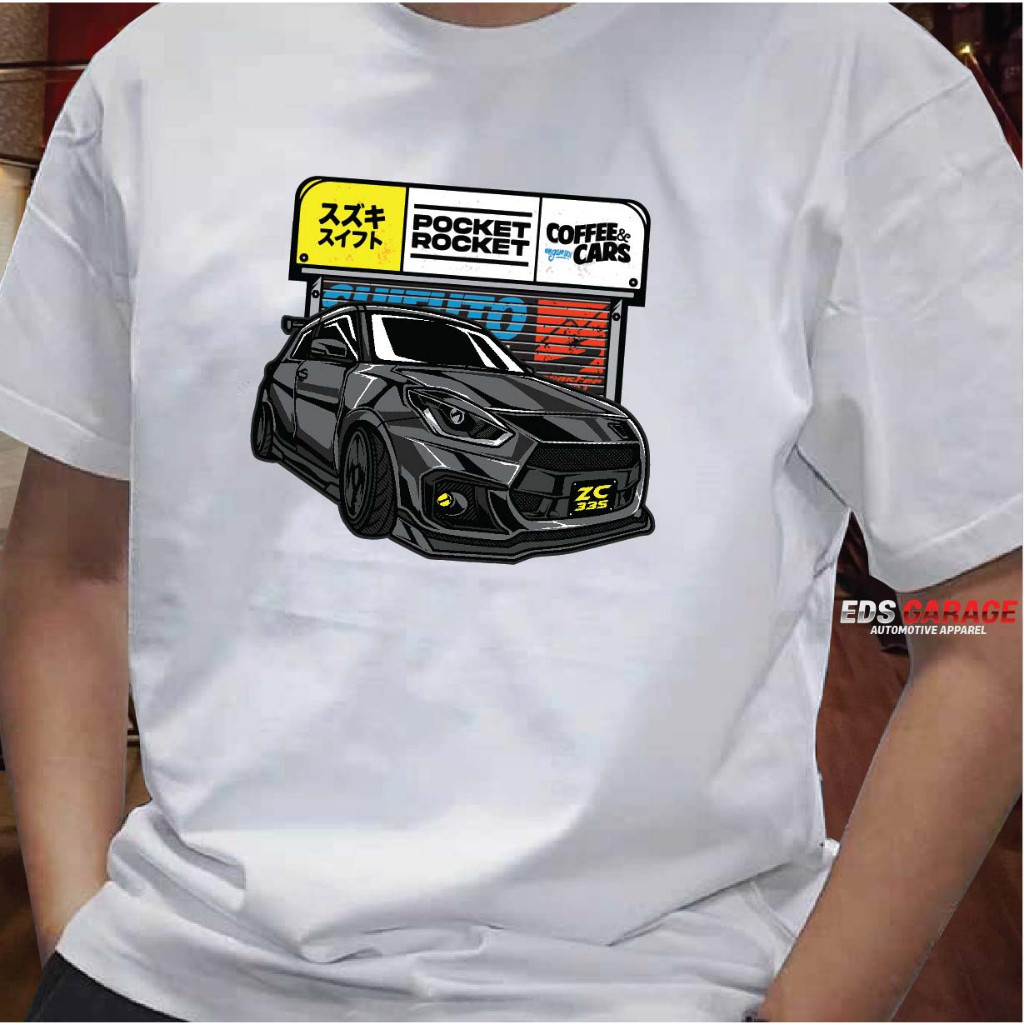 InnoFit F169 SUZUKI SWIFT SPORT ZC33S เสื้อยืดผู้ชาย JDM S-5XL