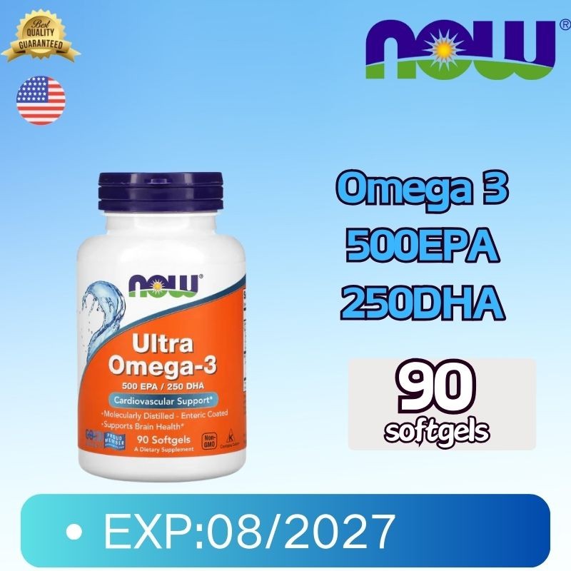 ส่วนลดกิจกรรมUltra Omega 3 โอเมก้า 3 น้ำมันปลา มีกรดไขมันดี เหมาะกับผู้ที่ใส่ใจสุขภาพ 500EPA/250DHA 